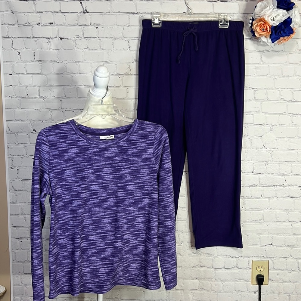 Sonoma Goods For Life Fleece Pajama Set M - Picture 2 of 16